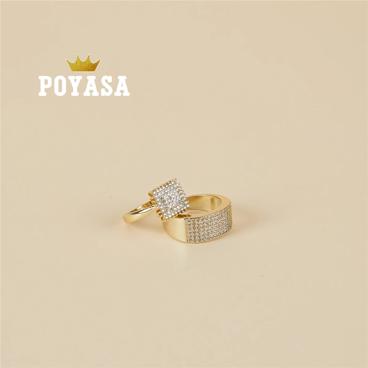 2020 June Finger Rings Women Round Crystal Caesar Ring Gold Color Ethnic Wedding Jewelry Ring