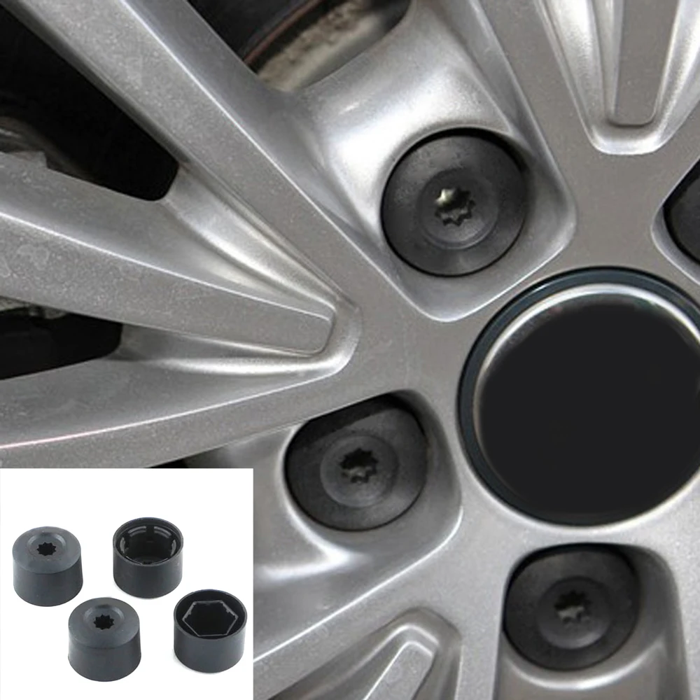 20Pcs 17mm Car Wheel Nut Auto Hub Screw Cover Caps + Tool for Volkswagen VW Polo Passat B5 B6 CC Golf Jetta Mk6 Tiguan Golf