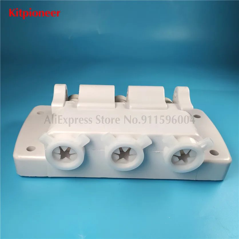 New BQL Ice Cream Machines Full Front Panel Block Genuine Spare Part With 3Pcs Valve Rods And Modelling 3Pcs Caps