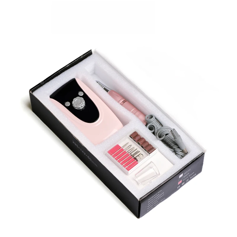 Elektrisches Nagelbohrset mit 30.000 U/min, Nagelpolier-Mikrocomputer, tragbares Aufladen