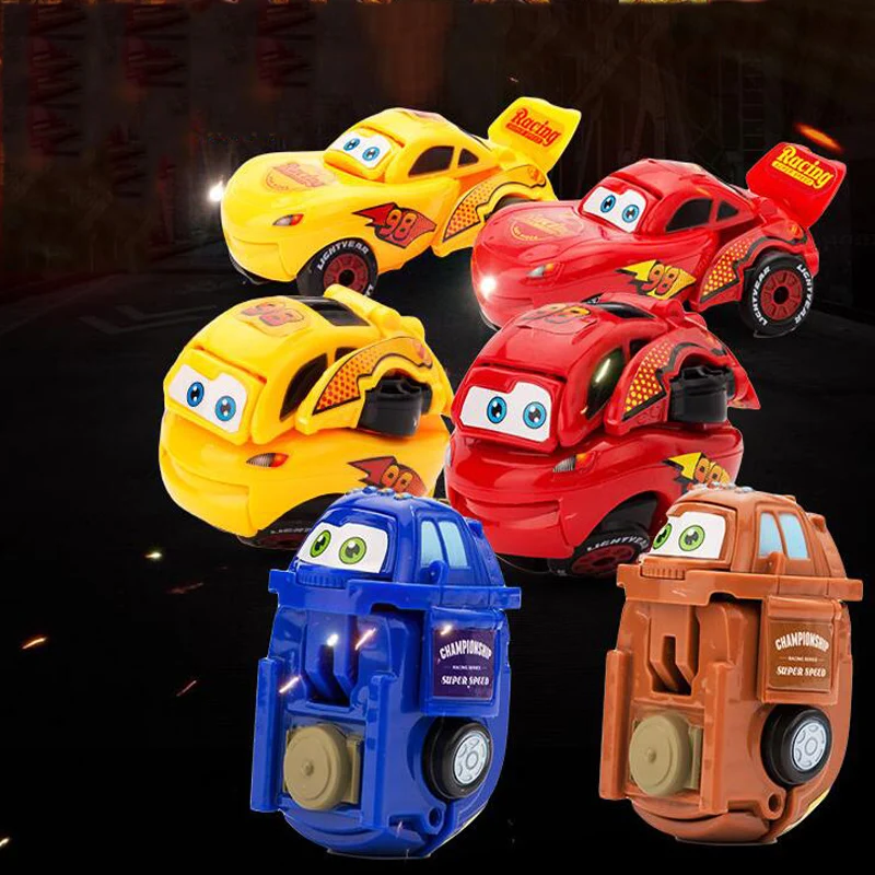 

1:3 Children's Mini Racing Boy Toy Car Model Dformation Car Car Boy Racing Funny Deformation Egg Christmas Collection Gift