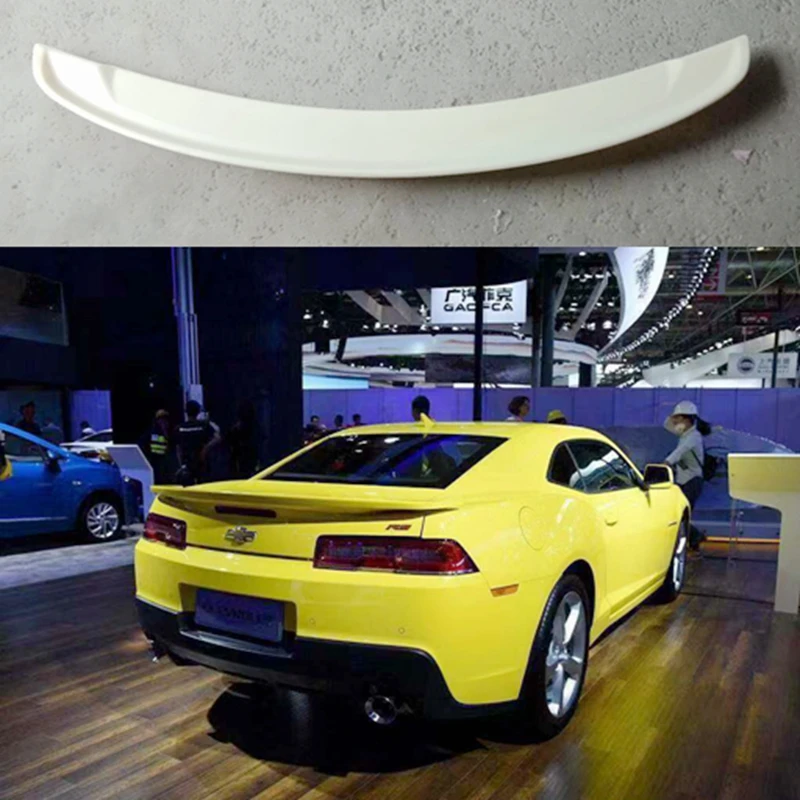 

Car Accessories ABS Plastic Unpainted Color Rear Trunk Wing Lip Roof Spoiler Auto Part For Chevrolet Camaro 2016 2017 2018