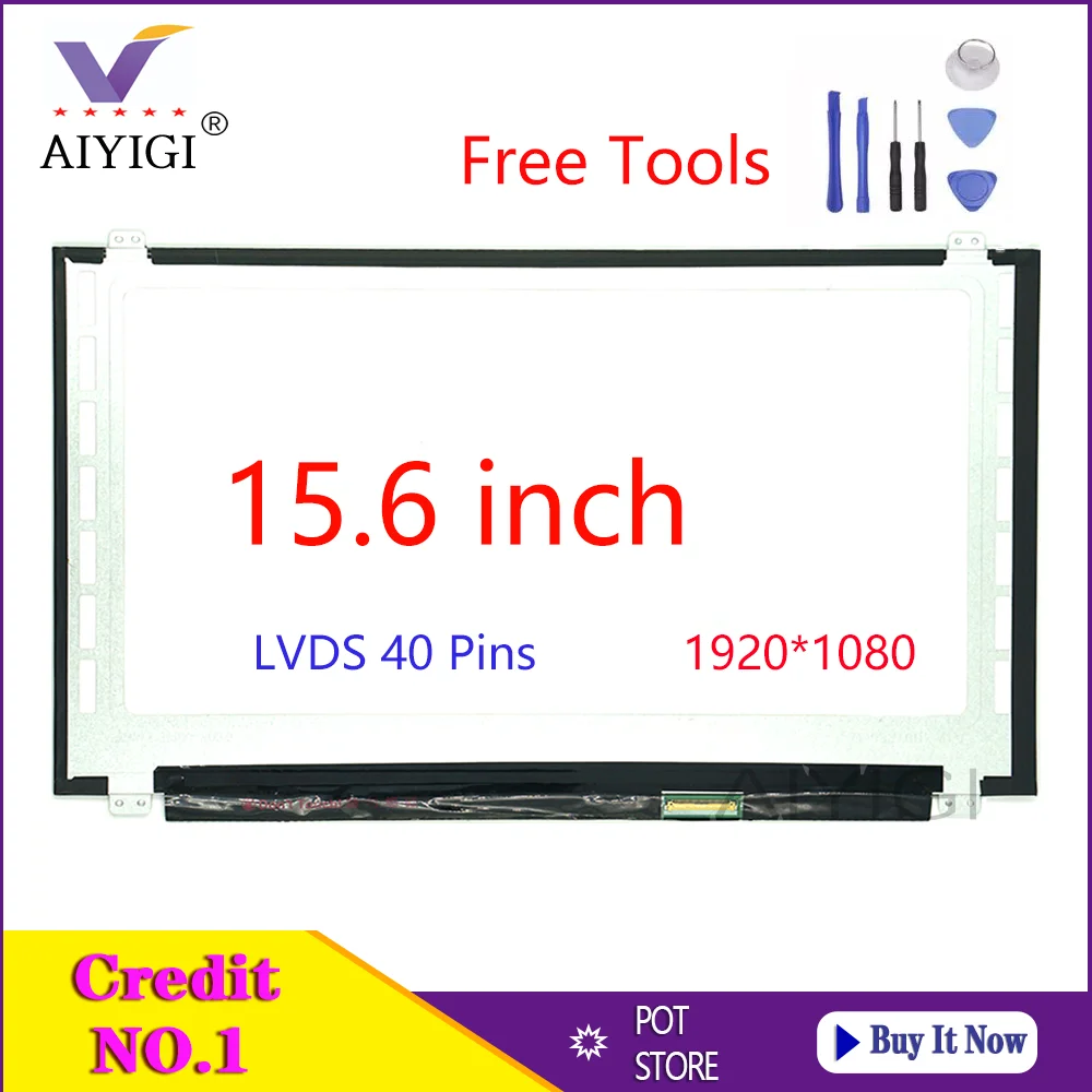 

15.6 Inch Laptop LED LCD Screen For B156HTN03.3 B156HW03 N156HGE-LA1 N156HGE-LB1 B156HTN02 B156HTN03 LVDS 40Pins FHD 1920*1080