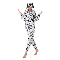 Dalmatinischen Erwachsene Tier Cartoon Kigurumi Frauen der Männer der Onesies Pyjamas Cosplay Kostüm für Halloween und Karneval Party