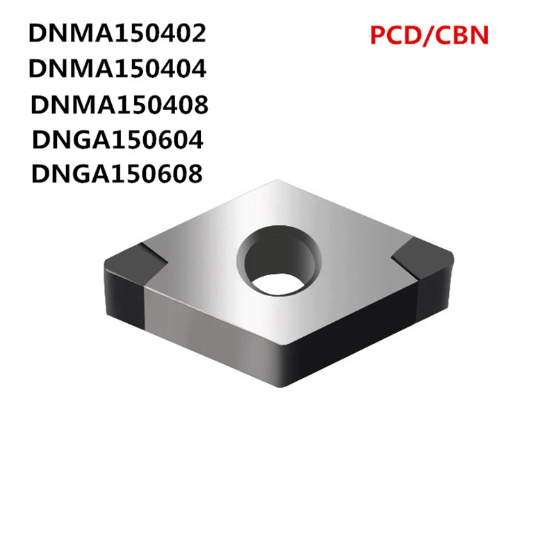 2PC DNMG150608 inserto CBN PCD DNMG 150604 inserto per tornitura di nitruro cubico diamantato CNC inserto per tornitura in metallo duro