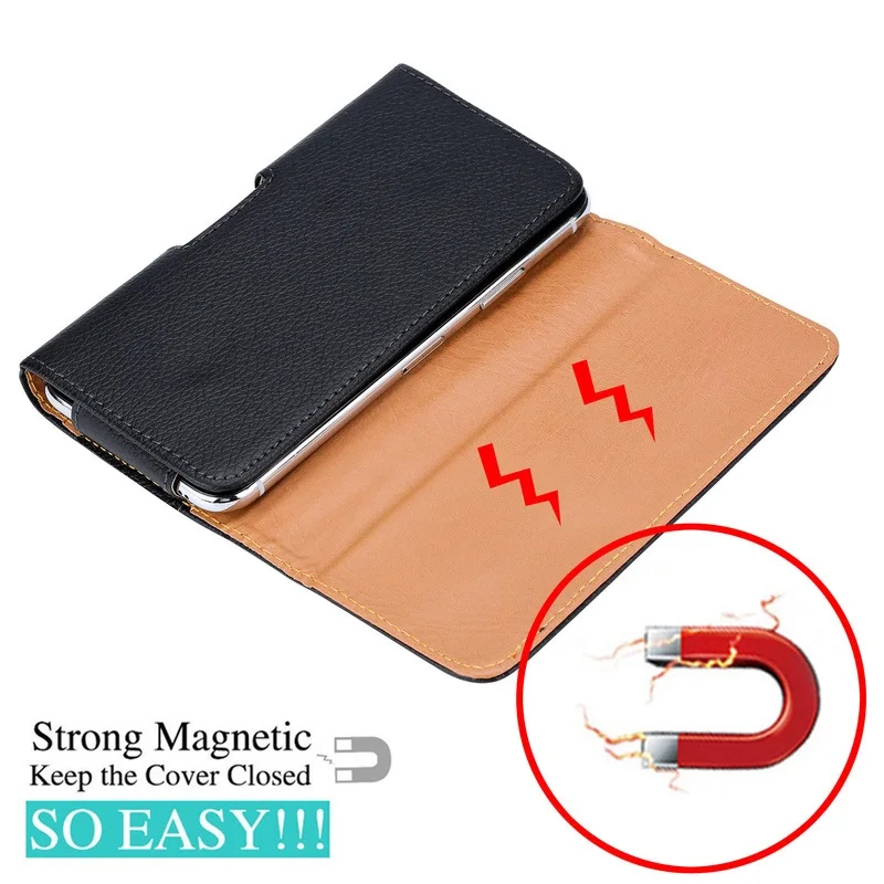Funda magnética de cuero para teléfono móvil, bolsa de cintura para IPhone 12 Mini 11 Pro Max X Xr Xs Max 6 7 8 Plus, funda con Clip para cinturón