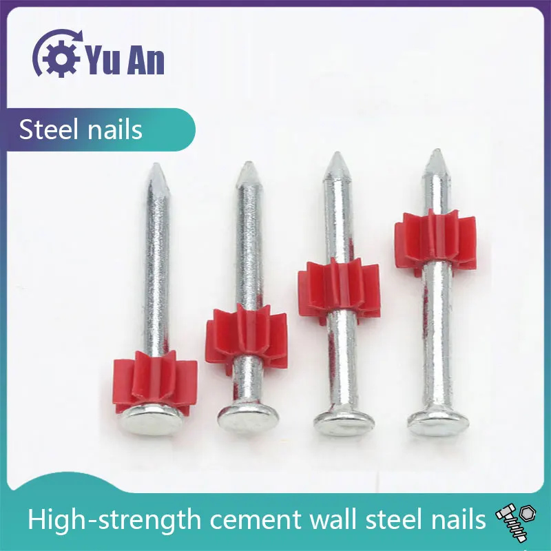 Hard Cement Wall Steel Nails, High-Strength Shot Nails, Hardened Advertising Nails 50 PCS