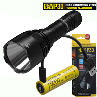 NITECORE NEW P30 21700 Hunting Flashlight Max 1000 LM Beam Distance 618M Long-Range Outdoor Torch Lantern With NL2150R battery