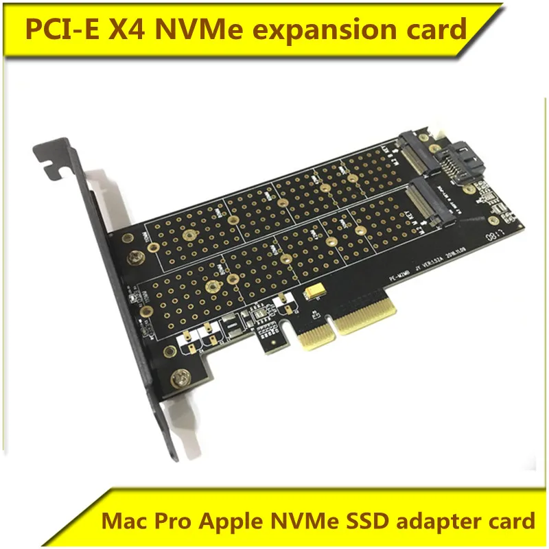 

Mac Pro Apple NVMe SSD adapter card M.2 to PCIE3.0 full speed X4 expansion card Mkey BKey PCI-E X4 NVMe expansion card