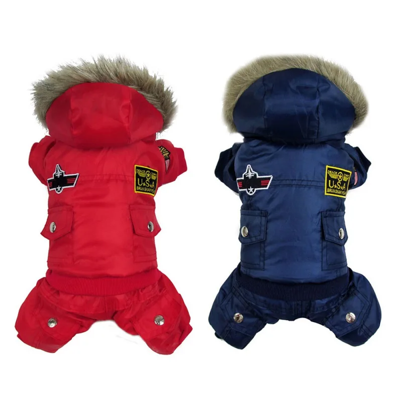 Dog Jumpsuit Winter Dog Clothes Fleece Cat Clothes Puppy Coat Hoodies Clothing Chihuahua Yorkies Pet Dog Jackets For Small Dogs