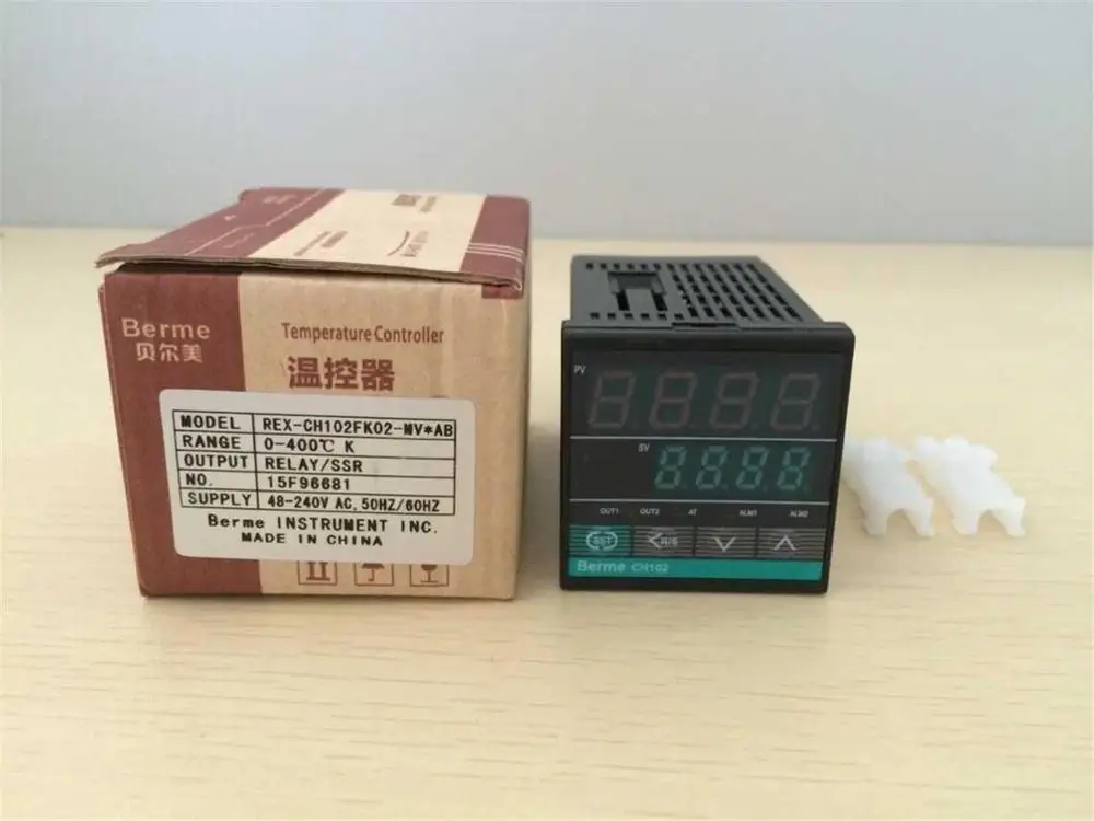 

CH102 PID Intelligent Digital Temperature Controller with/without K Rrobe Universal Input Relay/SSR Output REX-CH102FK02-MV*AB