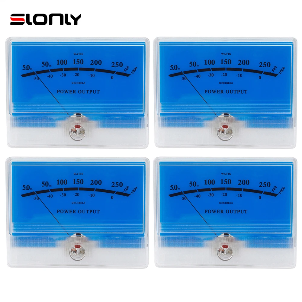

4 шт. классический McIntosh Lake Water Blue VU Meters, ламповый усилитель дБ, разрядка, плоский фотометр, фронтальная Мощность звука с подсветкой