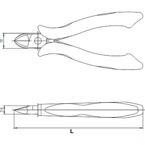 İzeltaş 125MM Elektronikçi Side Chisel