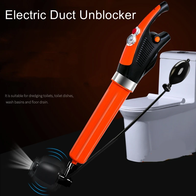 Electric toilet pipe dredge through household toilet floor drain toilet block dredge