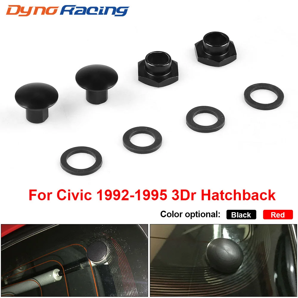 Aluminum Rear Glass Strut Hardware Complete Kit for Honda Civic 92-95 3Dr Hatchback EG6 CRV BX101754