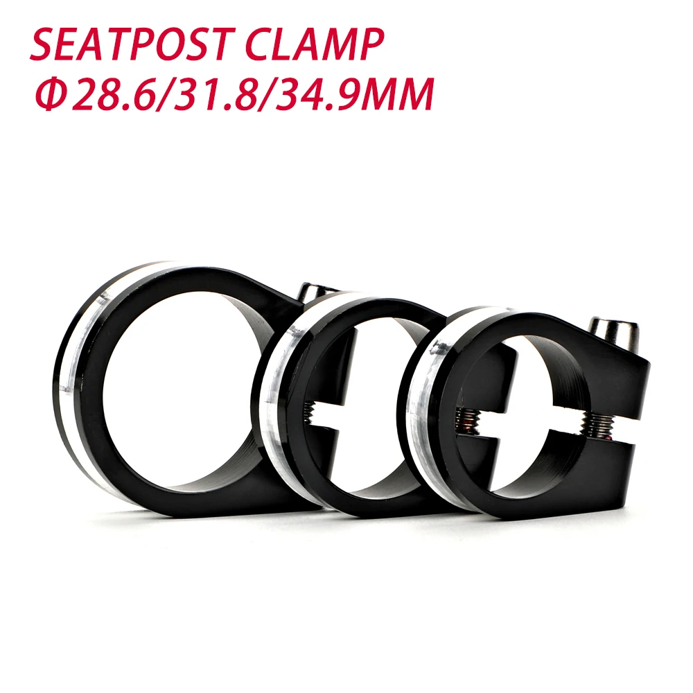 Bike Cycling Seatpost Clamp Ultralight Aluminum 28.6mm 31.8mm 34.9mm Road Bicycle MTB Mountain Seat Post Bicycle Parts