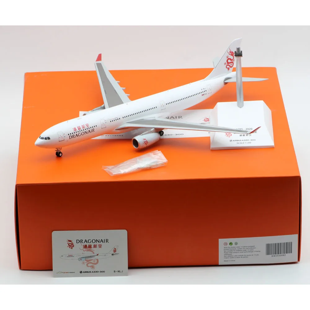 

1:200 Alloy Collectible Plane Gift JC Wings EW2333002 Dragonair Airbus A330-300 Diecast Aircraft Jet Model B-HLJ With Stand