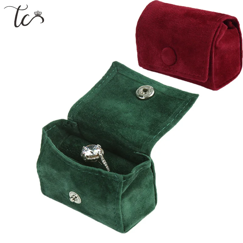 

Velvet Jewelry Bag Mini Ring Storage Organizer Small Pouch for Jewellery Packaging Buckle Ring Bag