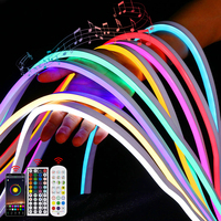 1M 2M 3M 4M 5M Tuya Smart RGB Neon Strip 12V Waterproof Dimmable LED Neon Lights Wifi Buletooth Music Control RGB Night Lamp