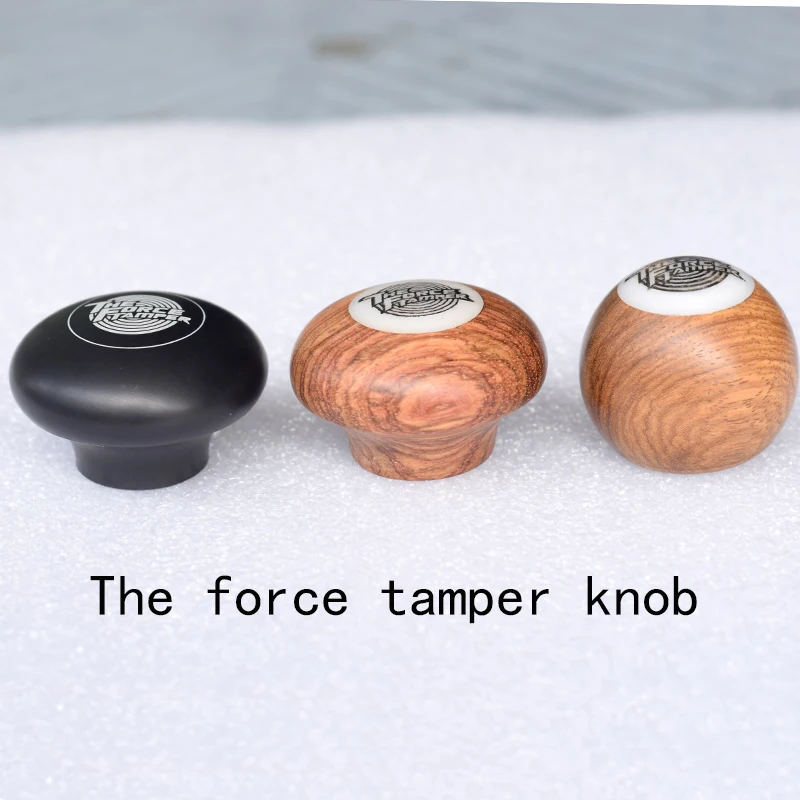 The force tamper parts  the knob of the force tamper  metal/wooden jelly knob ball