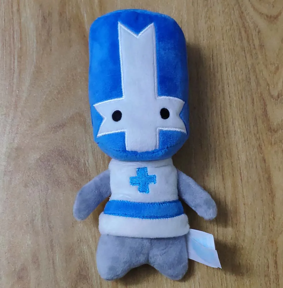 Castle Crashers blue Knight stuffed plush toy new 20cm