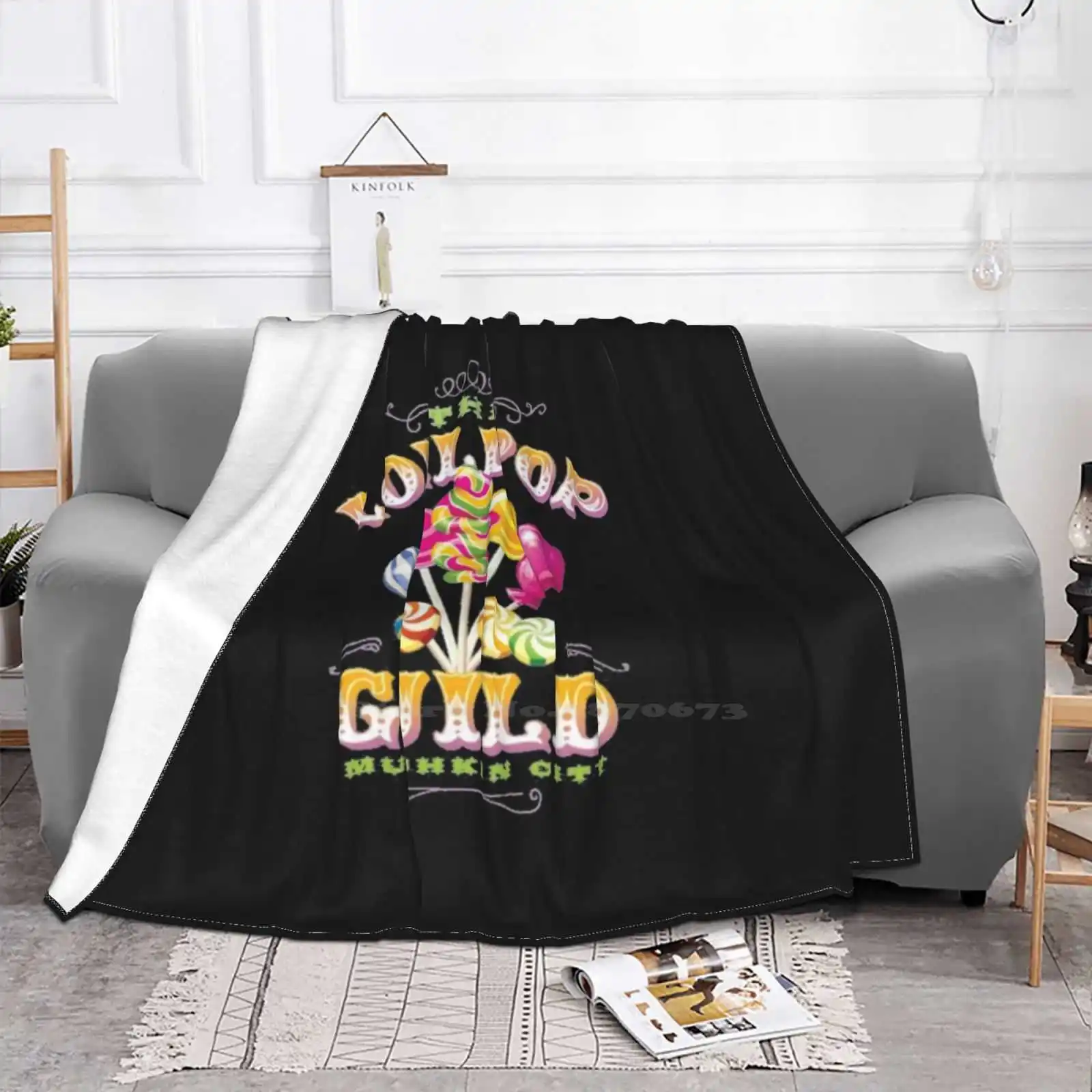 Untitled New Arrival Fashion Leisure Flannel Blanket Flying Monkey The Wicked Lollipop Munchkins Guild Emerald City Dorothy