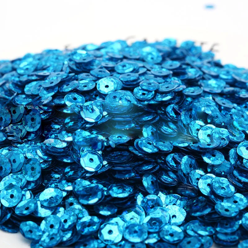 10 grams a pack 6mm DIY handmade color laser concave sequins sequins clothing accessories material package jewelry accessories