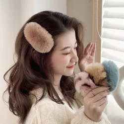 Autumn and winter plush hair clip fashion 2021 new bangs clip female girl headdress simple rabbit fur side clip accessories