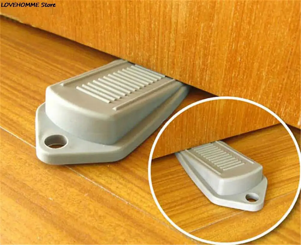 ZLinKJ 1Pcs High Quality Rubber Door Stop Stoppers Safety Keeps Door From Slamming Prevent Injury