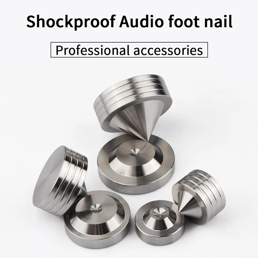 4sets Speaker Stand Feet Spikes Speaker Stands Subwoofer Amplifier Turntable Isolation Shockproof Furniture Pads Floor Foot Nail