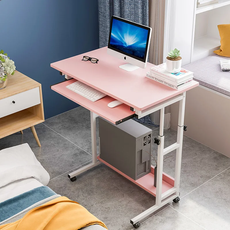 Simple Modern Computer Desktop Table Home Lift Bedside Table Space Saving Removable Lazy Table Simple Single Small Table