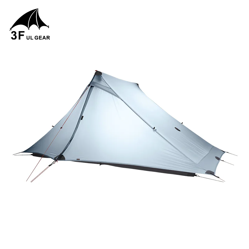 3F UL GEAR Lanshan 2 pro Tent Outdoor 2 Person Ultralight Camping Tent 3 Season Professional 20D Silnylon Rodless Tent