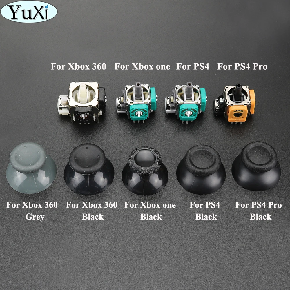 

YuXi 3D Analog Thumb Stick Sensor Module Potentiometer for PS4 Pro Slim Controller for XBox One/360 Joysticks