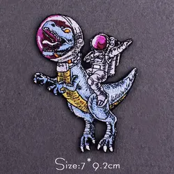 Hippie Dinosaur Patch DIY Embroidered Patch For Clothing Thermoadhesive Patches Iron On Patches On Clothes Sticker