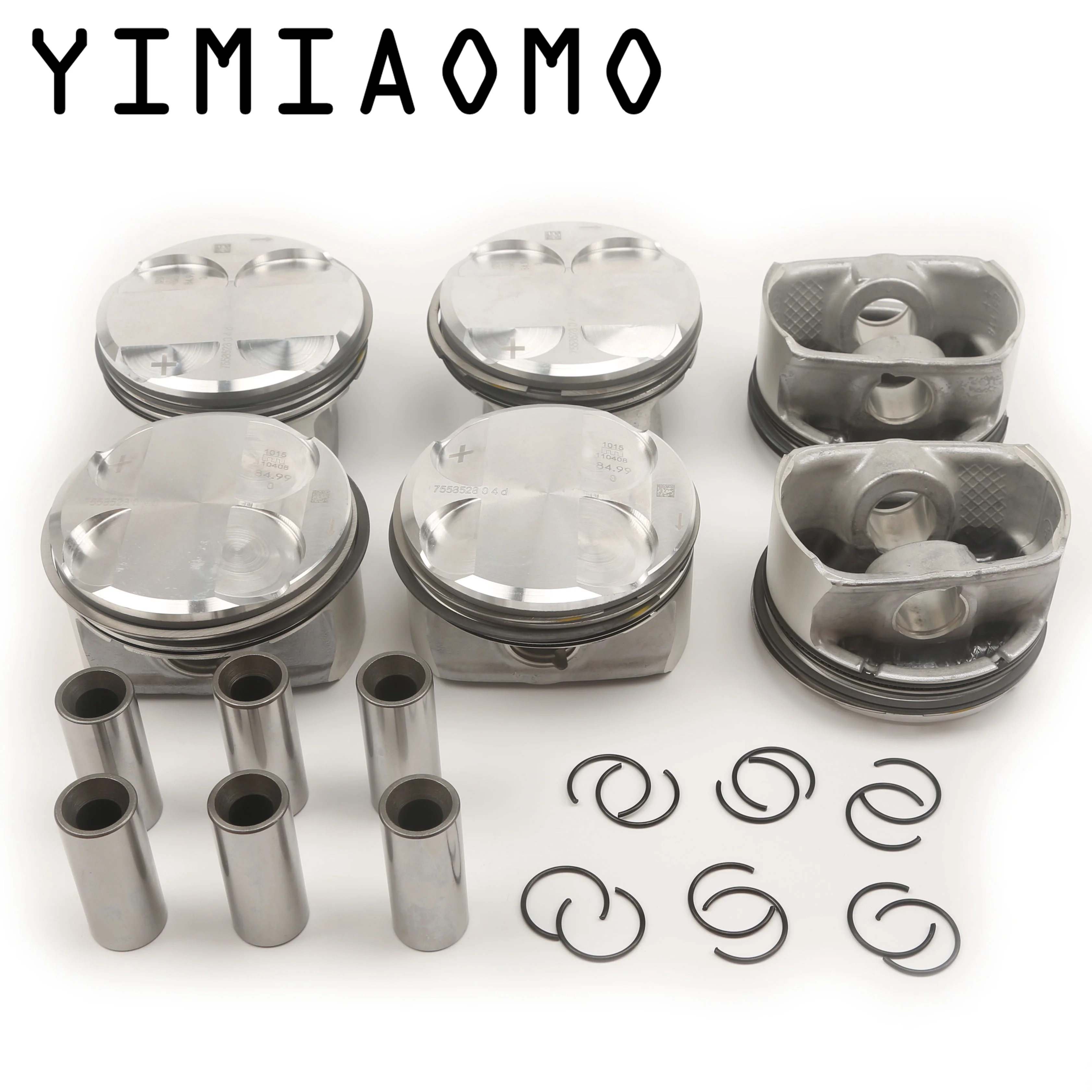 

6x Pistons & Rings Set Φ85mm 10.7:1 11257536373 For BMW F11 530i E64 E63 F02 E84 E70 E85 E89 E86 N52B30A 3.0L L6 11 25 7 558 528