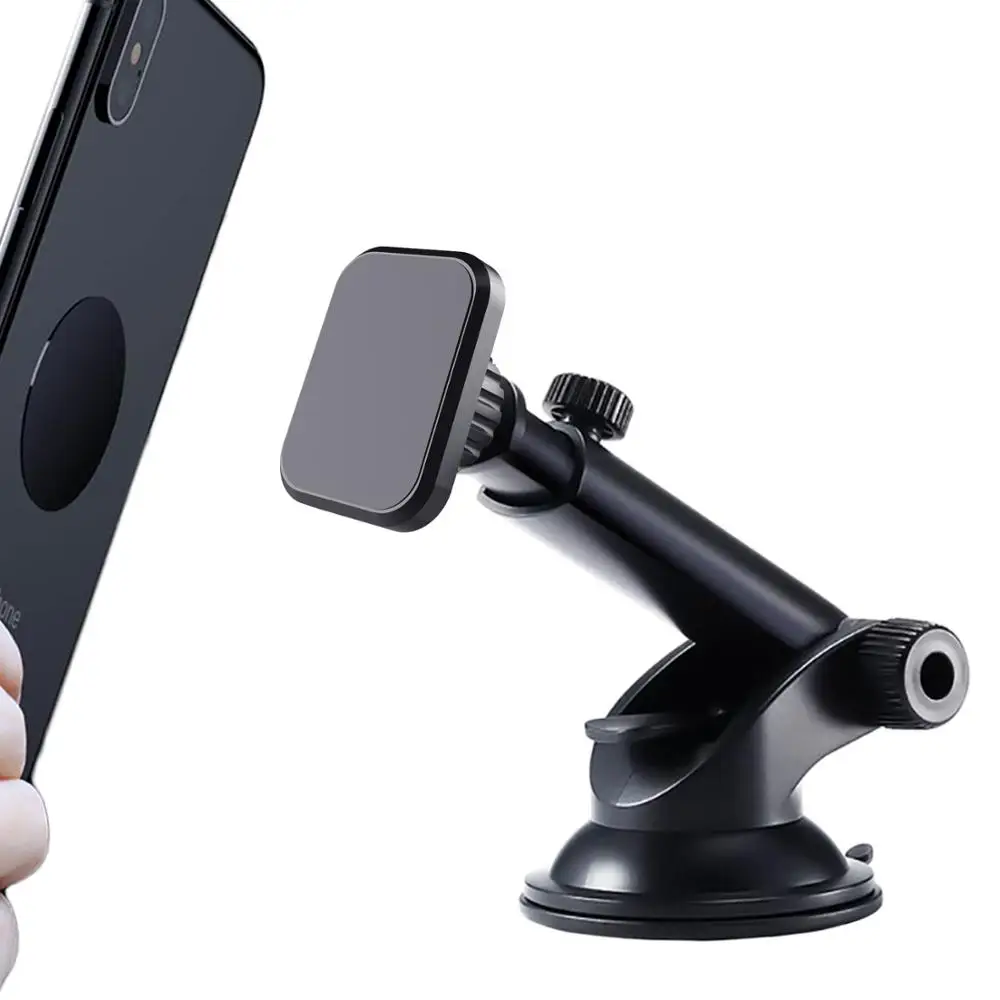 Magnetic Car Phone Mount Universal Dashboard Phone Holder Windshield Long Arm Strong Suction Car Mount Fit for Huawei/iPhone 11