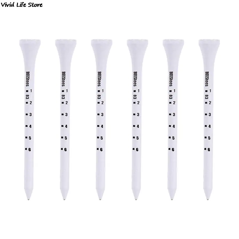 50PCS Professional Golf Tees 83mm White golf wood tee