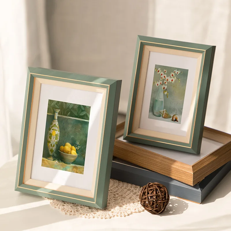 Simple Literary Creative Photo Frame 5 Inch 6 Inch 7 Inch 8 Inch 10 Inch A4 Wedding Photo Couple Photo Frame Wall Setting