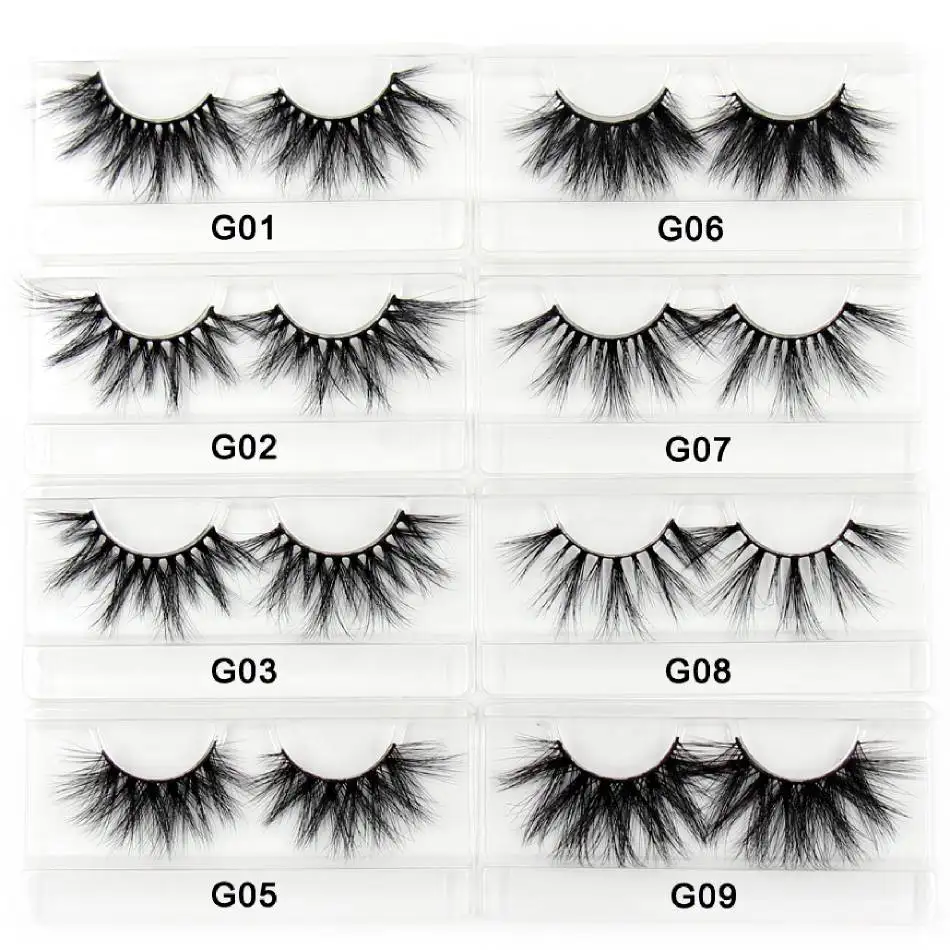 AMAOLASH 25mm Wimpern 5D Nerz Wimpern Dicken Durchziehen Falsche Wimpern Flauschigen Dramatische Wimpern Make-Up Weichen Wimpern 38 Stile