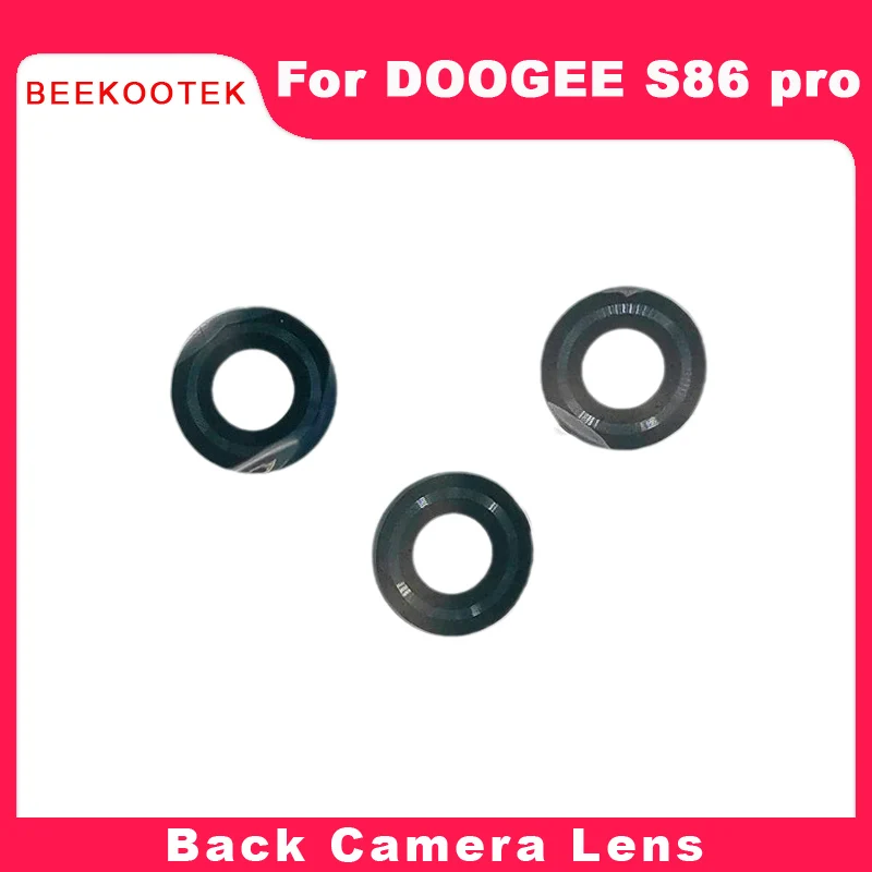 New Original Doogee S86 Pro Back Rear Camera Lens Glass Repair Replacement Parts For Doogee S86 6.1 inch Smartphone