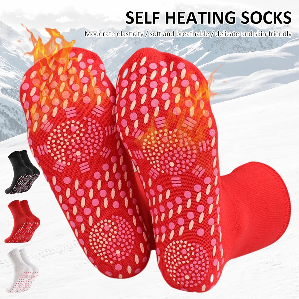 New Self Heating Socks Winter Warm Massage Socks Anti-Fatigue Heat Insulated Thermal Socks For Hiking Camping Cycling