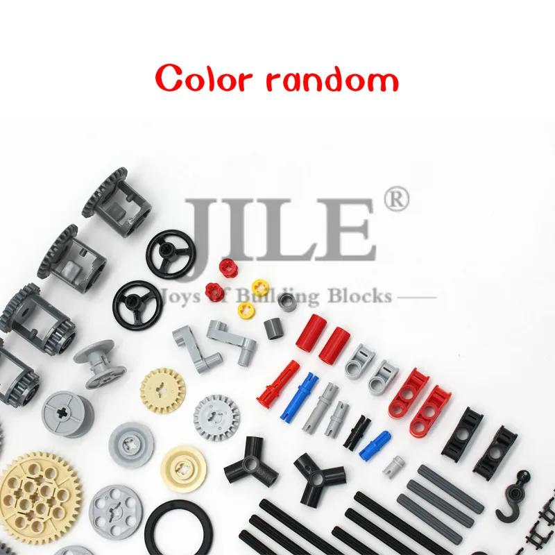 116pcs MOC Bulk Technical Parts Pin Liftarm Bricks Set Axle Connector Gear 40 Tooth Building Blocks Compatible Technology Toys