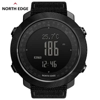 North Edge-relojes deportivos para hombre, resistente al agua, 50M, LED, Digital, brújula militar, barómetro de altitud