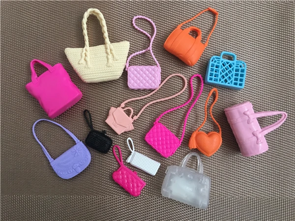 Colorful Doll Bag Accessories Doll Toy Decors Girl Playing House Toys Doll Dressing Parts Kids Party Favors