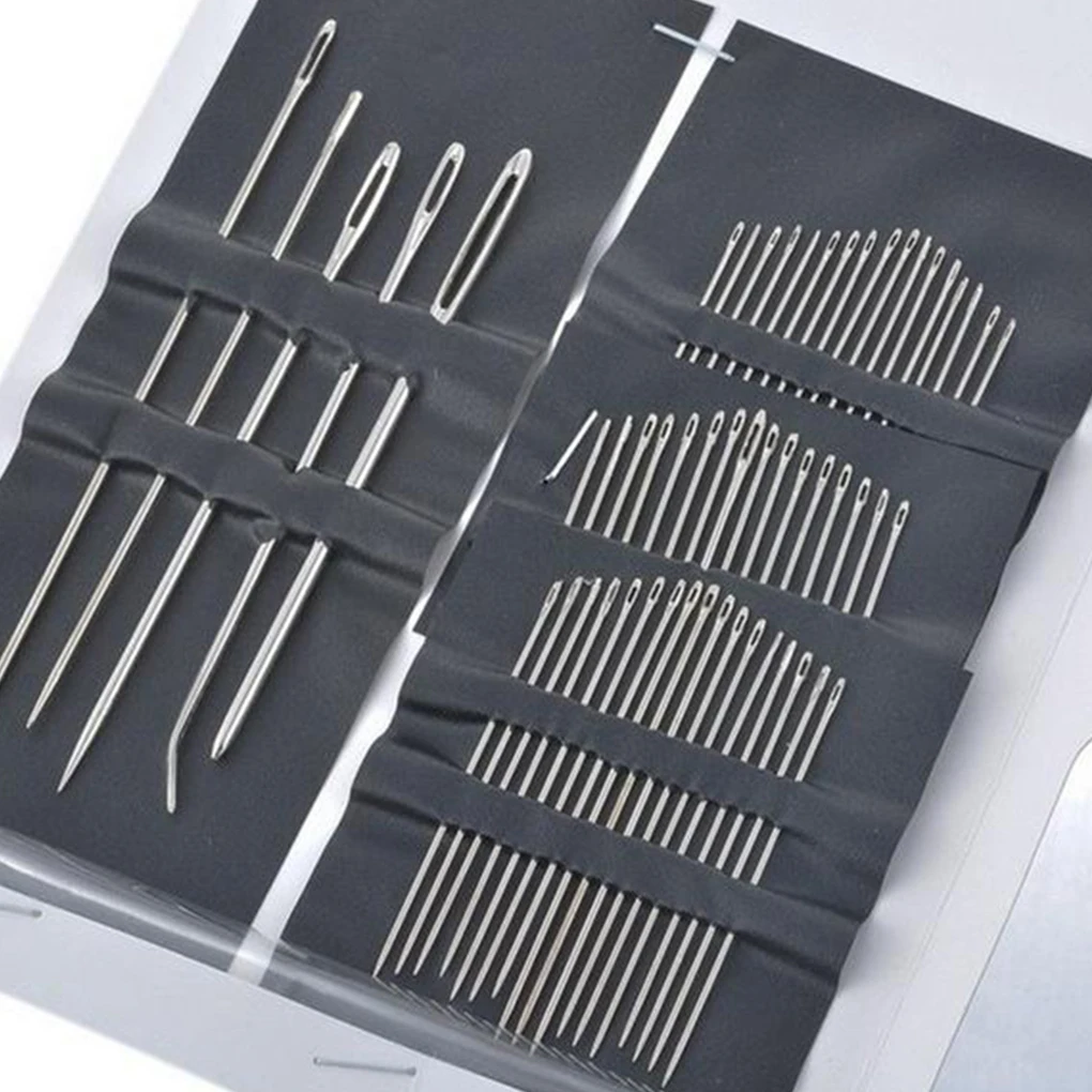 New 55PCS/Set Hand Sewing Needles Sewing Repair Stainless Steel Assorted Needles DIY Kit Tool