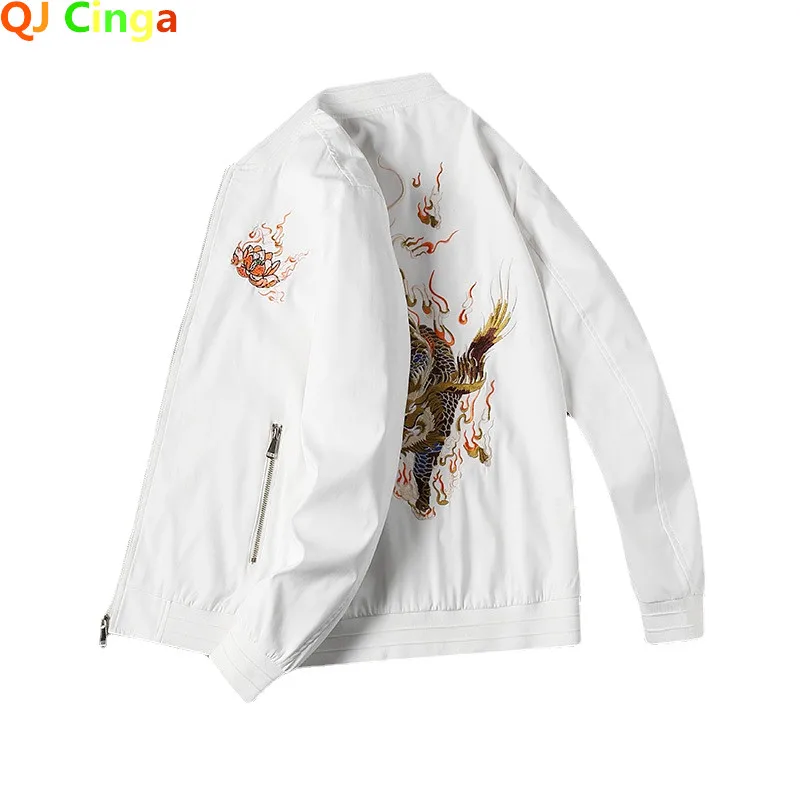 2024 Spring Corduroy Letter Printed Jackets Men Casual Business Coats Luxury Retro Turn Down Collar Bomber Jacket Streetwear Top