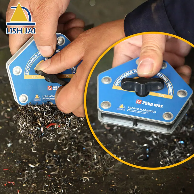 LISHUAI 2020 New On/Off Multi-angle Welding Magnet Holder/Switchable Hexagonal Welding Magnet Tool for Quick Set-up FM4-S/M