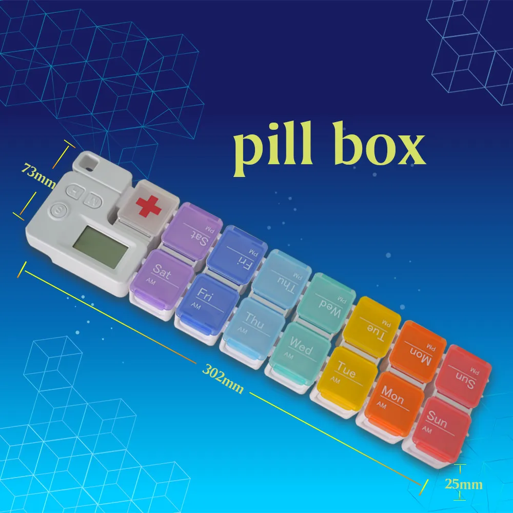 GREENWON 7 Days Weekly Tablet Pill Medicine Box Holder Storage Organizer Container Case Pill Box Splitters