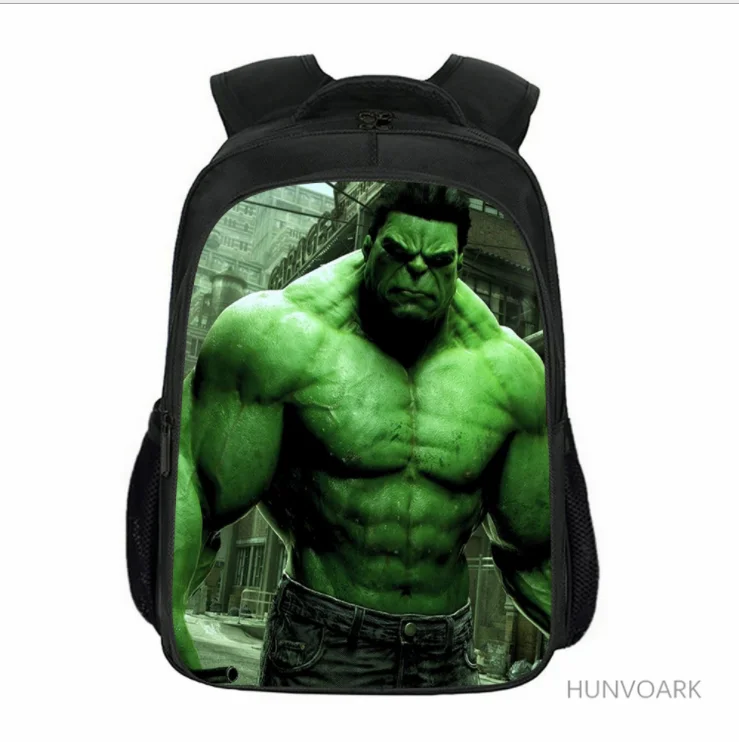 16 inch Superhero Hulk School Bag for Kids Girls Boys Backpack Children School Sets Pencil Bag Toddler Schoolbag Mochila