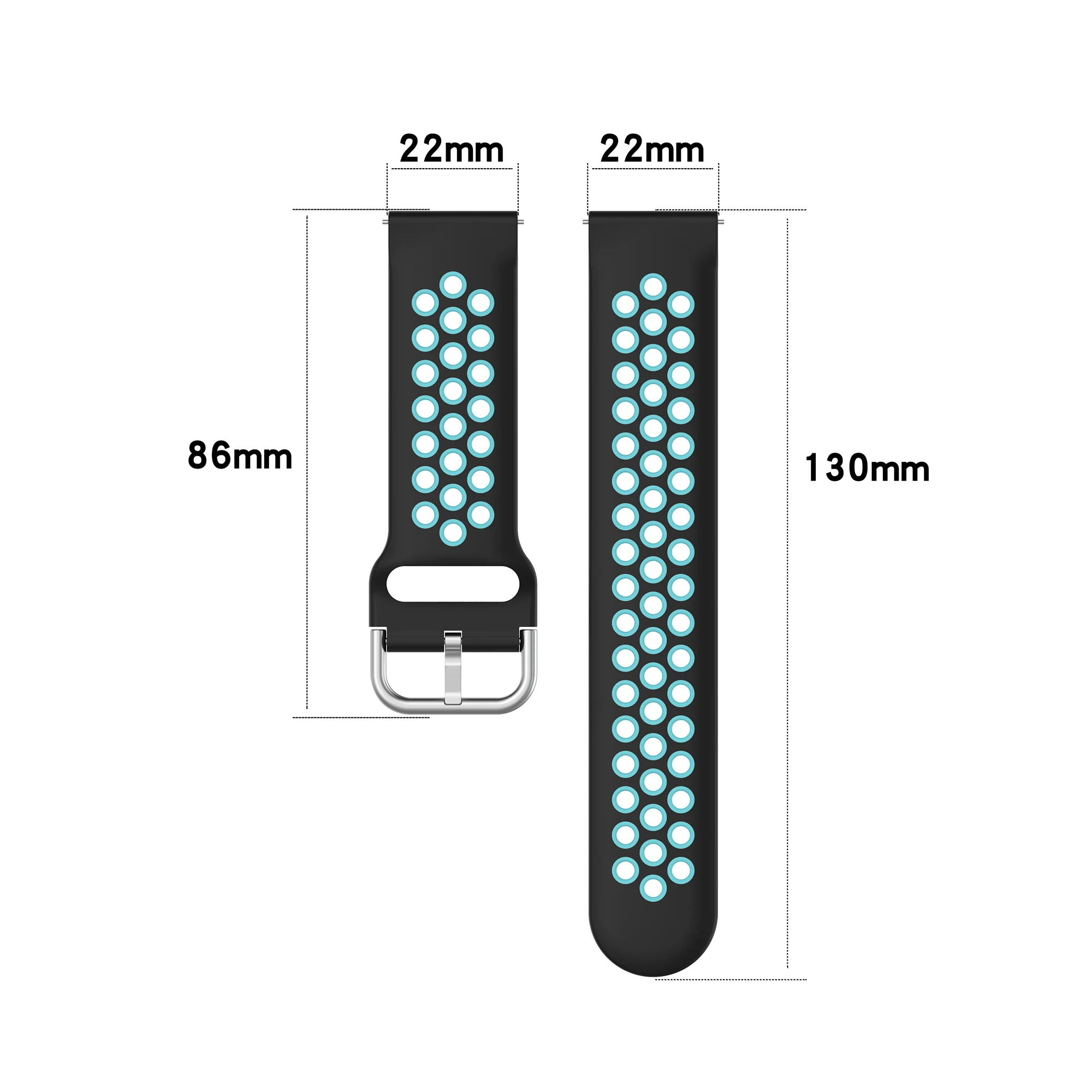 Silicone Strap For Huawei Watch 3 3 Pro GT 2 Pro GT 2e GT 2 46mm Sport Bracelet Strap Loop For Honor GS Pro Magic 2 46mm Correa